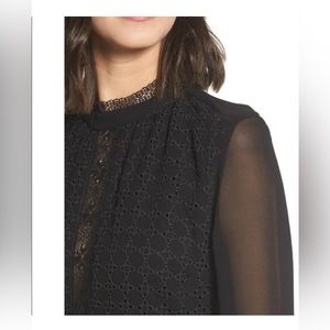 All Saints Black Lace Dress